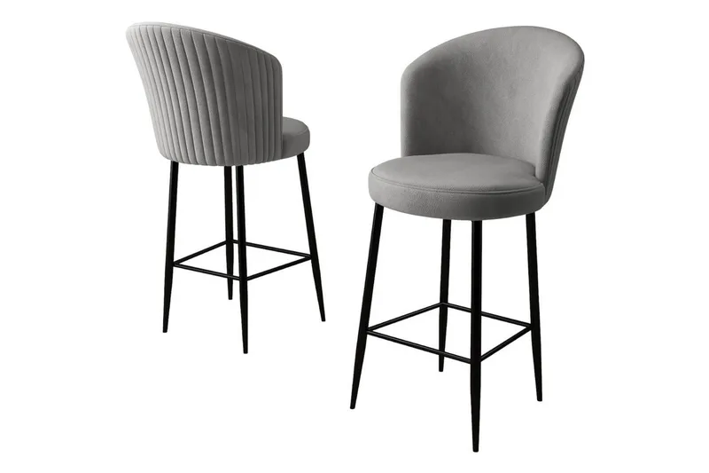 Barstol Redlands Grå / Svart - Grå / Svart - Møbler - Stoler & lenestoler - Barstoler