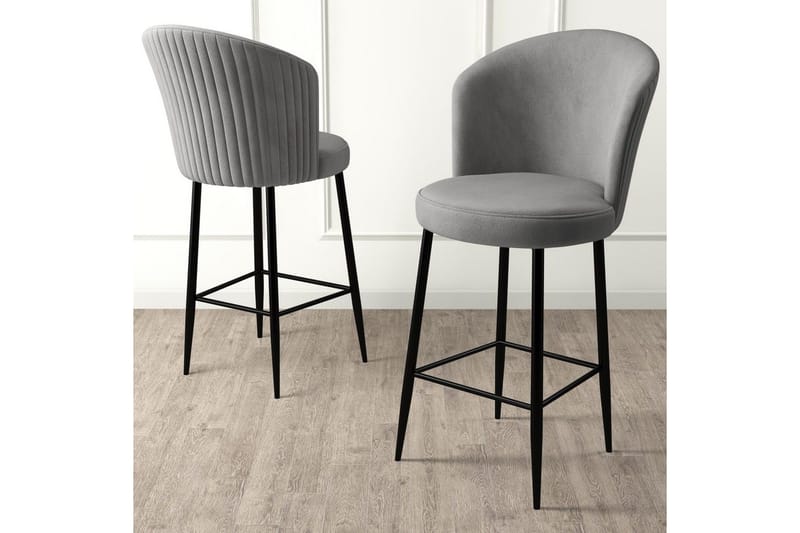 Barstol Redlands Grå / Svart - Grå / Svart - Møbler - Stoler & lenestoler - Barstoler