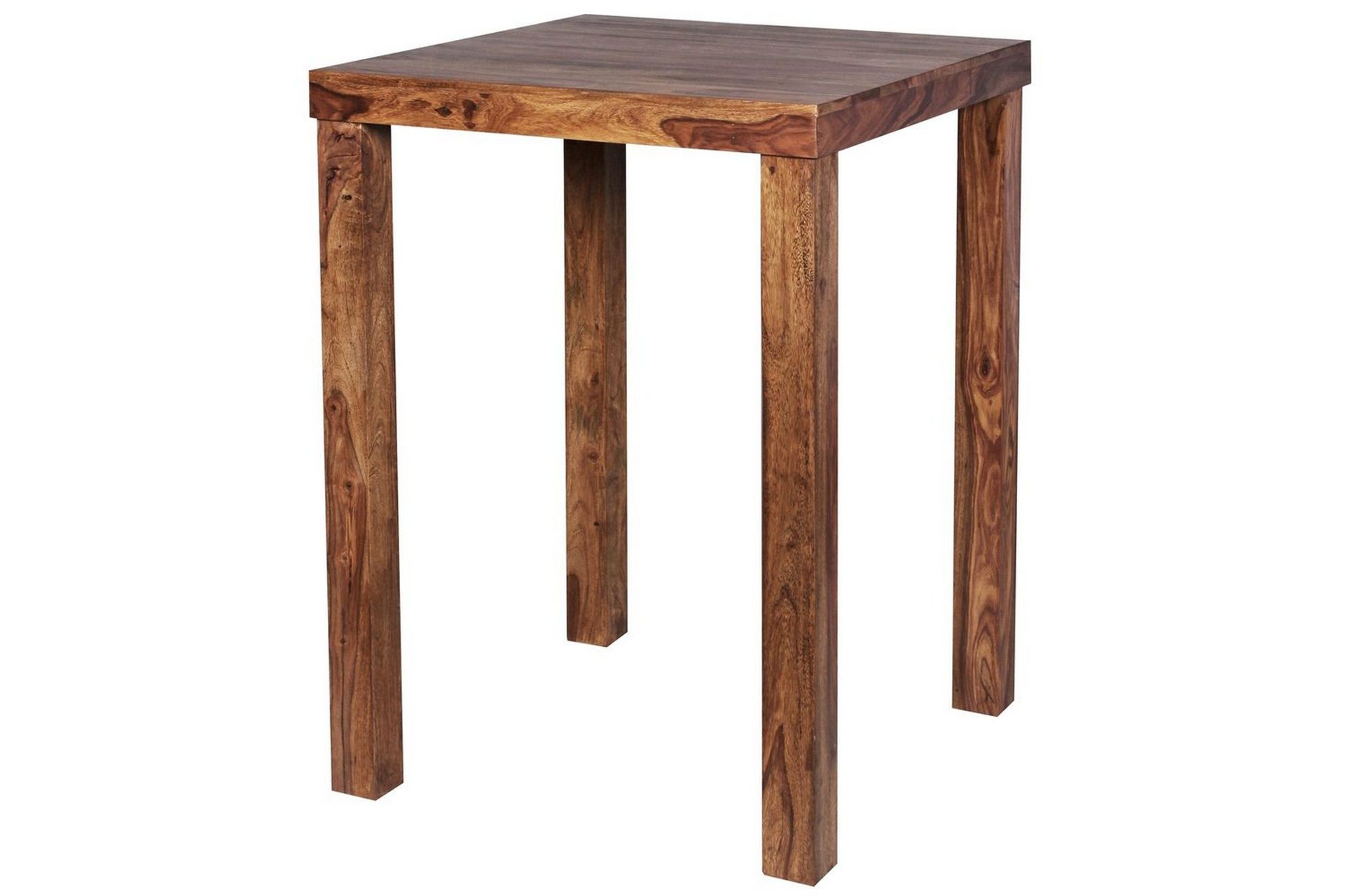 Bartabell Wohnling Stabil heltre Sheesham 80 x 80 x 110 cm -