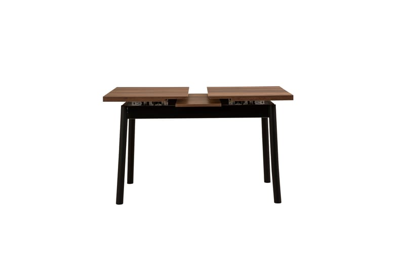 Oliver Spisebord 120x75 cm + 4 stk Spisestoler Svart/Brun - Hanah Home - Møbler - Bord - Spisegrupper
