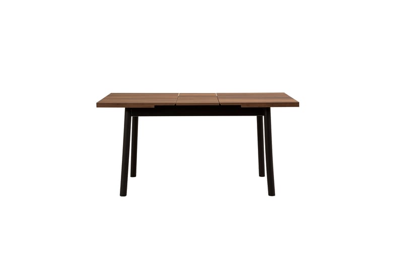 Oliver Spisebord 120x75 cm + 4 stk Spisestoler Svart/Brun - Hanah Home - Møbler - Bord - Spisegrupper