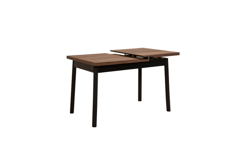 Oliver Spisebord 120x75 cm + 4 stk Spisestoler Svart/Brun - Hanah Home - Møbler - Bord - Spisegrupper