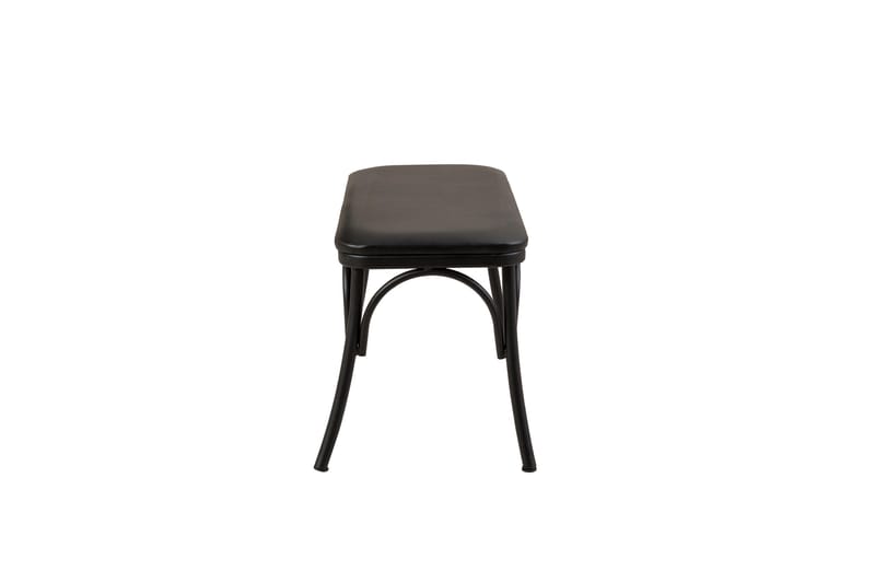 Oliver Spisebord 120x75 cm + 2 stk Spisestoler + Benk Svart/Brun - Hanah Home - Møbler - Bord - Spisegrupper