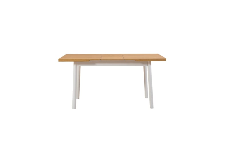 Oliver Spisebord 120x75 cm + 4 stk Spisestoler + Benk Hvit/Brun - Hanah Home - Møbler - Bord - Spisegrupper