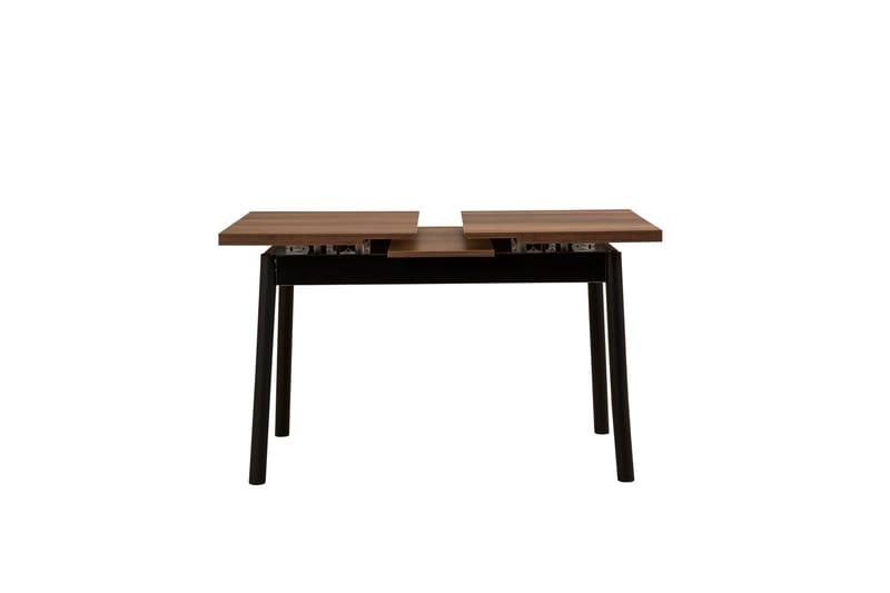 Oliver Spisebord 120x75 cm + 2 stk Spisestoler + Benk Svart/Brun - Hanah Home - Møbler - Bord - Spisegrupper