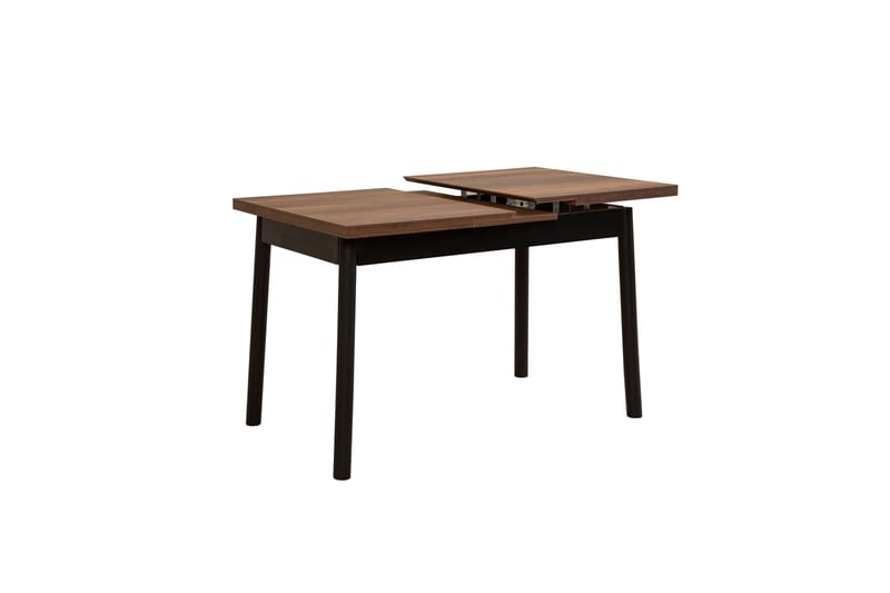 Oliver Spisebord 120x75 cm + 2 stk Spisestoler + Benk Svart/Brun - Hanah Home - Møbler - Bord - Spisegrupper