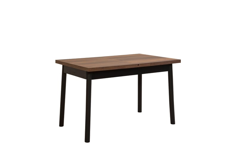 Oliver Spisebord 120x75 cm + 2 stk Spisestoler + Benk Svart/Brun - Hanah Home - Møbler - Bord - Spisegrupper