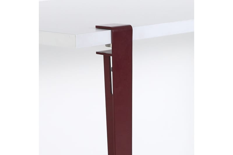 Pineios Spisebord 150x75 cm Hvit/Rød - Hanah Home - Møbler - Bord - Spisebord & kjøkkenbord