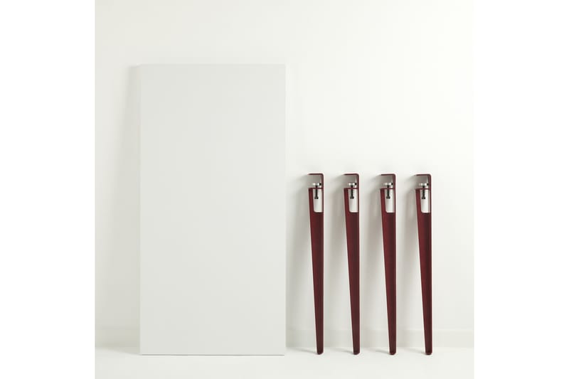 Eurotas Spisebord 120x60 cm Hvit/Rød - Hanah Home - Møbler - Bord - Spisebord & kjøkkenbord
