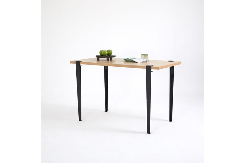 Eurotas Spisebord 120x60 cm Brun/Svart - Hanah Home - Møbler - Bord - Spisebord & kjøkkenbord