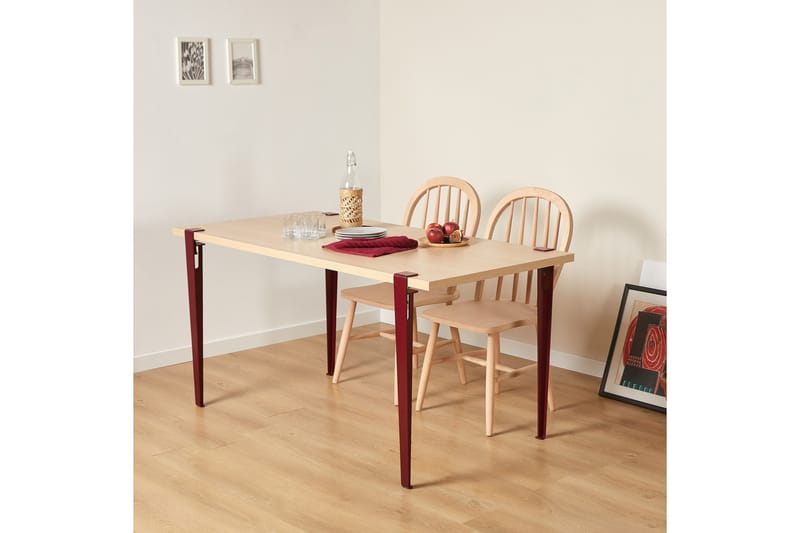 Eurotas Spisebord 120x60 cm Mørk Brun - Hanah Home - Møbler - Bord - Spisebord & kjøkkenbord