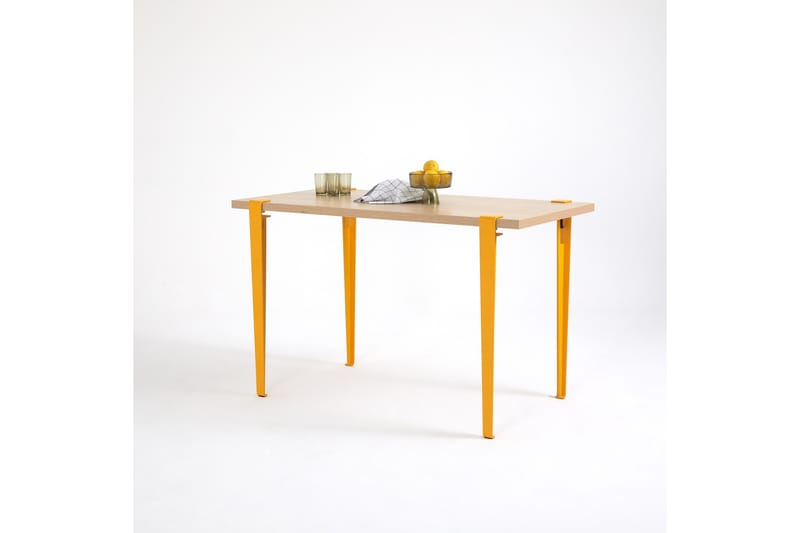 Eurotas Spisebord 120x60 cm Brun/Gul - Hanah Home - Møbler - Bord - Spisebord & kjøkkenbord