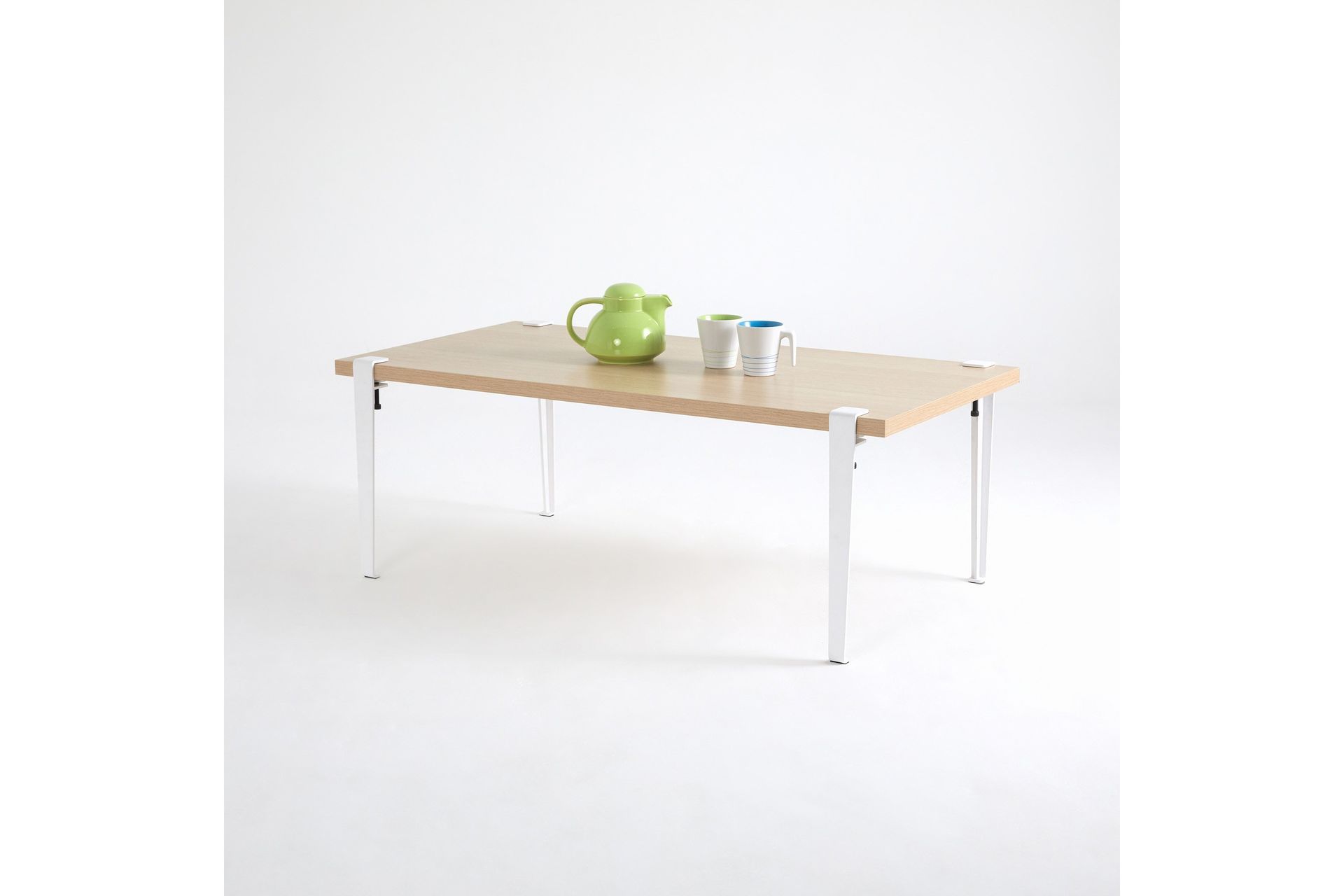 Fonissa Sofabord 120x60 cm Brun/Hvit - Hanah Home - Møbler - Bord - Sofabord