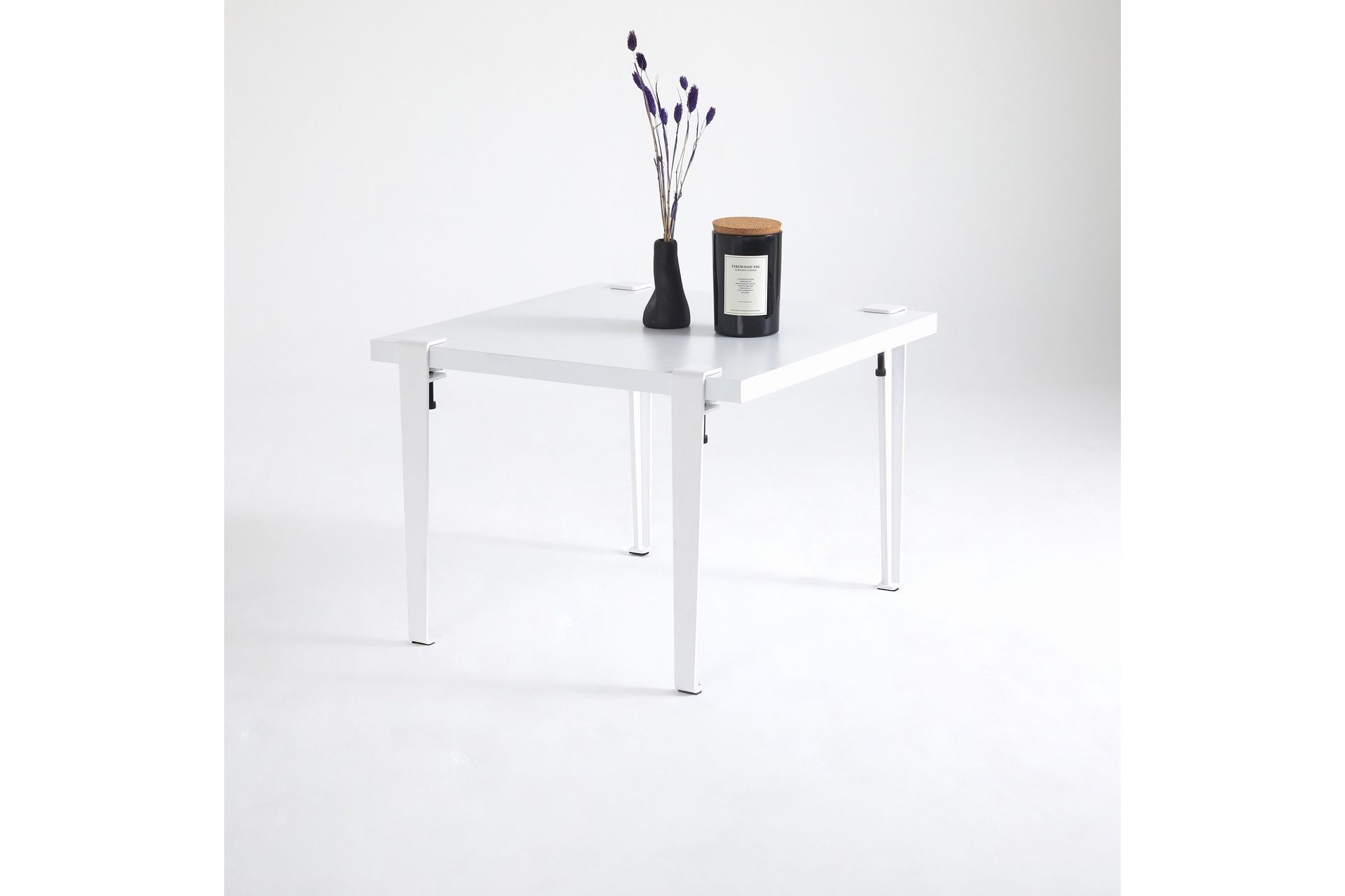 Halicheron Sofabord 60x60 cm Hvit - Hanah Home - Møbler - Bord - Sofabord