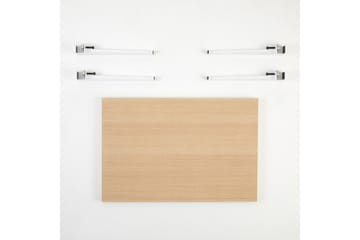 Neda Sofabord 90x60 cm Brun/Hvit - Hanah Home - Møbler - Bord - Sofabord