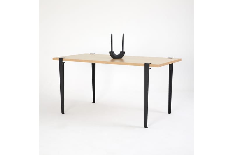 Pineios Spisebord 150x75 cm Brun/Svart - Hanah Home - Møbler - Bord - Spisebord & kjøkkenbord
