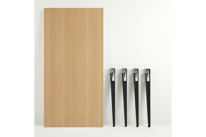 Pineios Spisebord 150x75 cm Brun/Svart - Hanah Home - Møbler - Bord - Spisebord & kjøkkenbord