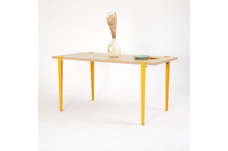 Pineios Spisebord 150x75 cm Brun/Gul - Hanah Home - Møbler - Bord - Spisebord & kjøkkenbord