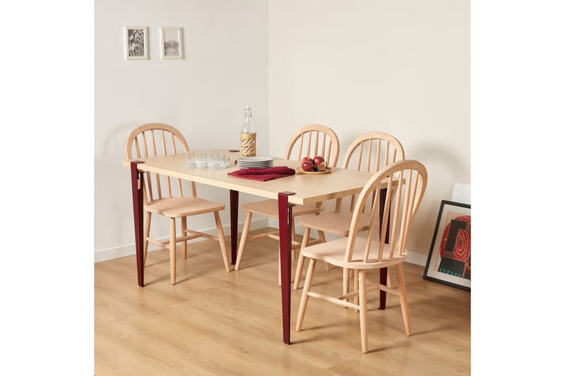 Pineios Spisebord 150x75 cm Mørk brun - Hanah Home - Møbler - Bord - Spisebord & kjøkkenbord