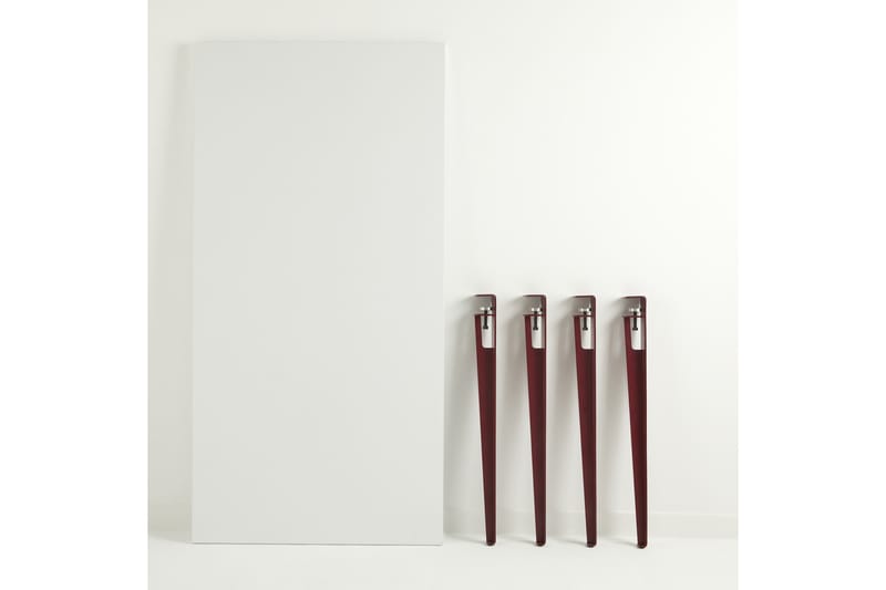 Pineios Spisebord 150x75 cm Hvit/Rød - Hanah Home - Møbler - Bord - Spisebord & kjøkkenbord