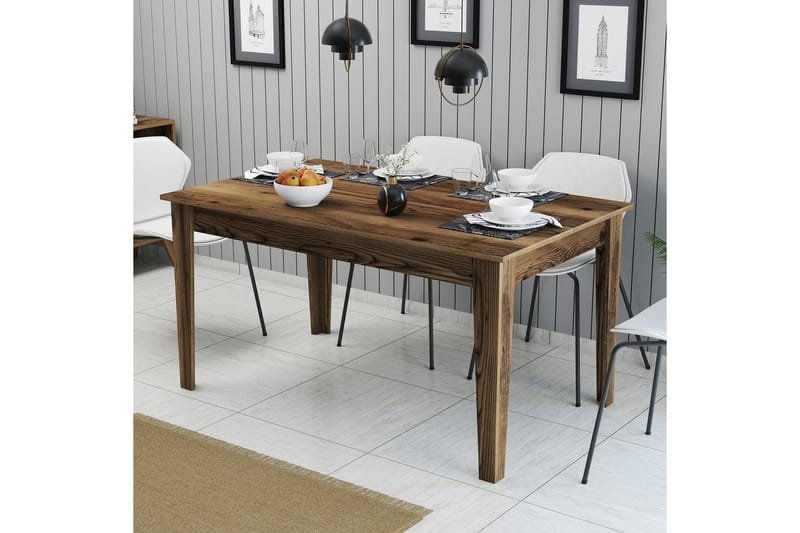 Lissione Spisebord 145x88 cm Brun - Hanah Home - Møbler - Bord - Spisebord & kjøkkenbord