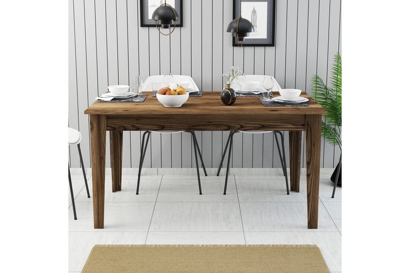 Lissione Spisebord 145x88 cm Brun - Hanah Home - Møbler - Bord - Spisebord & kjøkkenbord