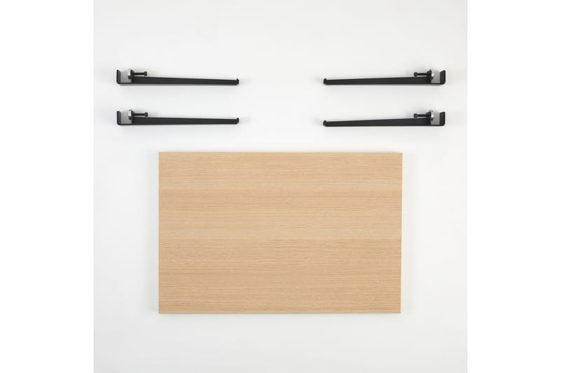 Neda Sofabord 90x60 cm Brun/Svart - Hanah Home - Møbler - Bord - Sofabord
