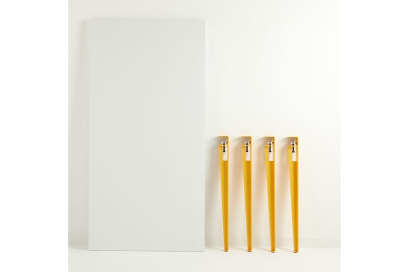 Pineios Spisebord 150x75 cm Hvit/Gul - Hanah Home - Møbler - Bord - Spisebord & kjøkkenbord
