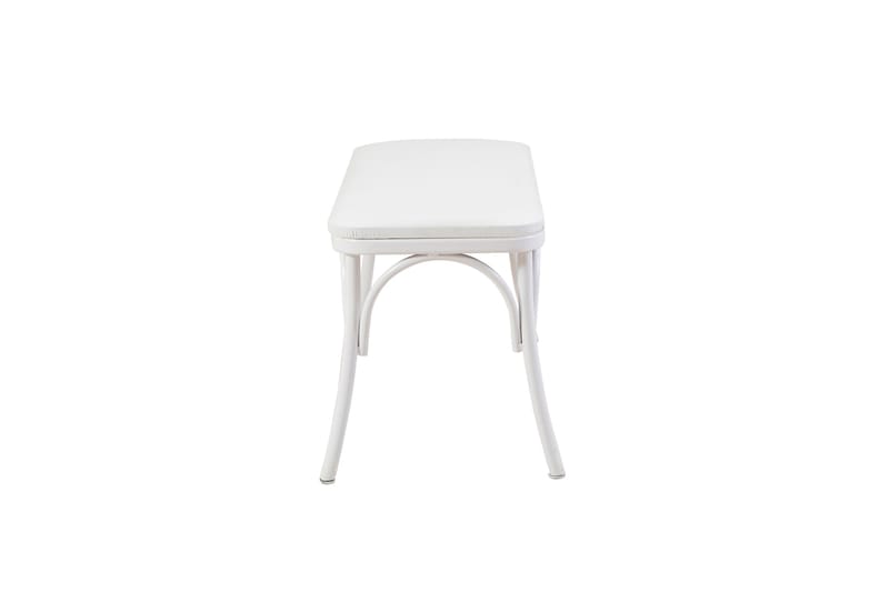 Oliver Spisebord 120x75 cm + 2 stk Spisestoler + Benk Hvit/Brun - Hanah Home - Møbler - Bord - Spisegrupper