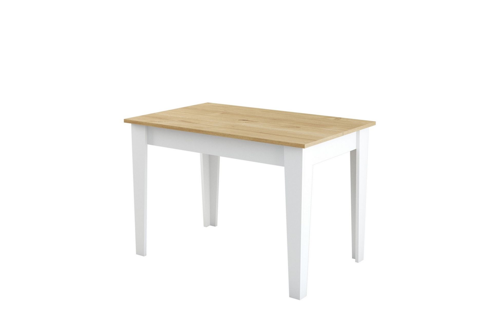 Levents Spisebord 110x72 cm Hvit/Brun - Hanah Home - Møbler - Bord - Spisebord & kjøkkenbord