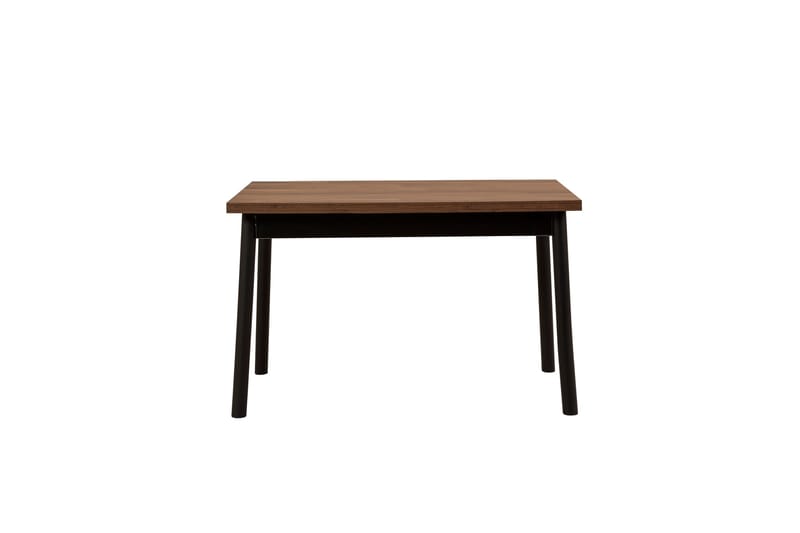 Oliver Spisebord 120x75 cm + 4 stk Spisestoler Svart/Brun - Hanah Home - Møbler - Bord - Spisegrupper