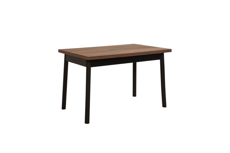 Oliver Spisebord 120x75 cm + 4 stk Spisestoler Svart/Brun - Hanah Home - Møbler - Bord - Spisegrupper