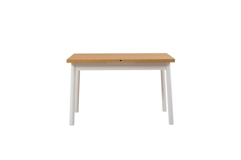 Oliver Spisebord 120x75 cm + 2 stk Spisestoler + Benk Hvit/Brun - Hanah Home - Møbler - Bord - Spisegrupper