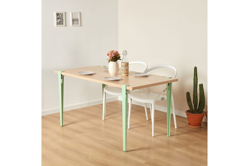 Eurotas Spisebord 120x60 cm Brun/Blå - Hanah Home - Møbler - Bord - Spisebord & kjøkkenbord