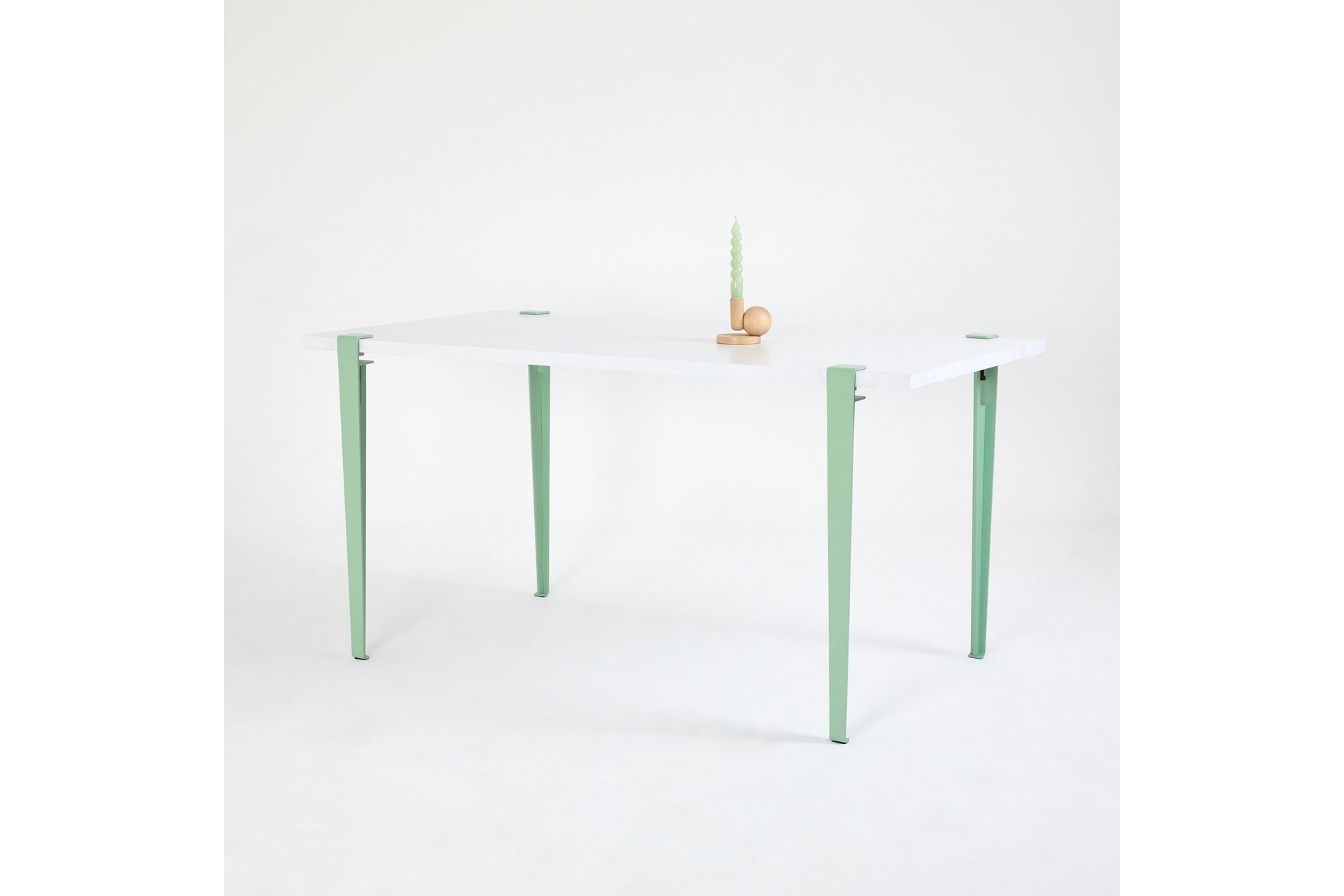 Pineios Spisebord 150x75 cm Hvit/Blå/Grønn - Hanah Home - Møbler - Bord - Spisebord & kjøkkenbord