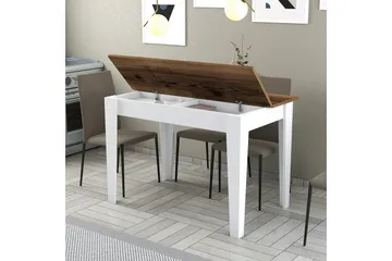 Levents Spisebord 110x72 cm Brun/Hvit - Hanah Home - Møbler - Bord - Spisebord & kjøkkenbord