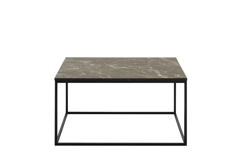 Ajmit Sofabord 80x80 cm Svart, Hanah Home