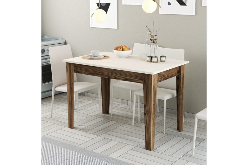 Levents Spisebord 110x72 cm Brun/Beige - Hanah Home - Møbler - Bord - Spisebord & kjøkkenbord