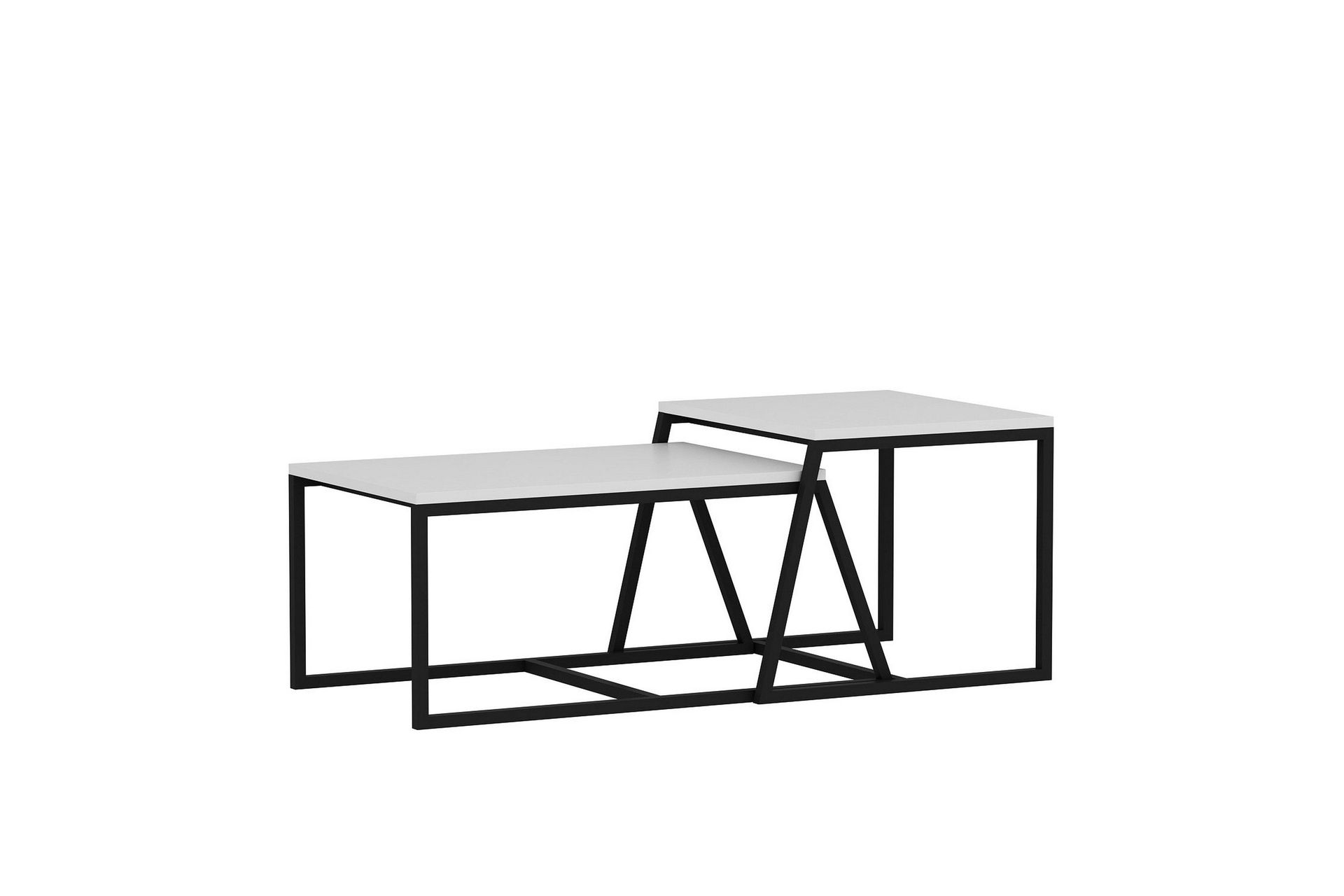 Minimal Sofabord 75x50 cm Hvit - Hanah Home