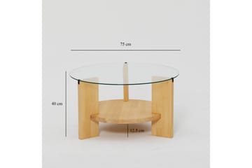 Mumondo Sofabord 75 cm Brun - Hanah Home - Møbler - Bord - Sofabord