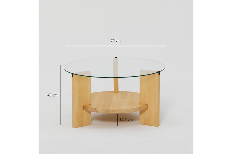 Mumondo Sofabord 75 cm Brun - Hanah Home - Møbler - Bord - Sofabord