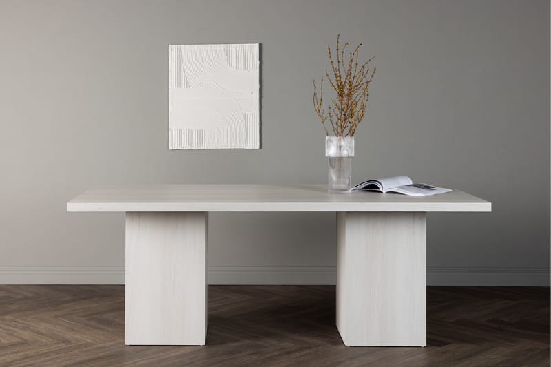 Olga Spisebord 75x200 cm - Hvit - Møbler - Bord - Spisebord & kjøkkenbord
