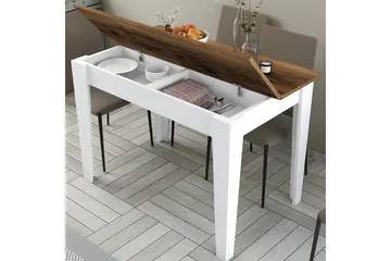 Levents Spisebord 110x72 cm Brun/Hvit - Hanah Home - Møbler - Bord - Spisebord & kjøkkenbord