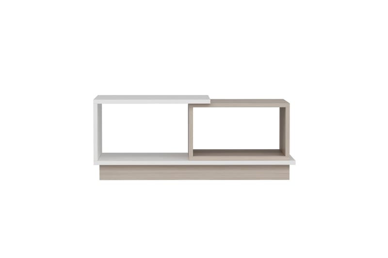 Schmida Salongbord 90x45 cm Hvit/Brun - Hanah Home - Møbler - Bord - Sofabord