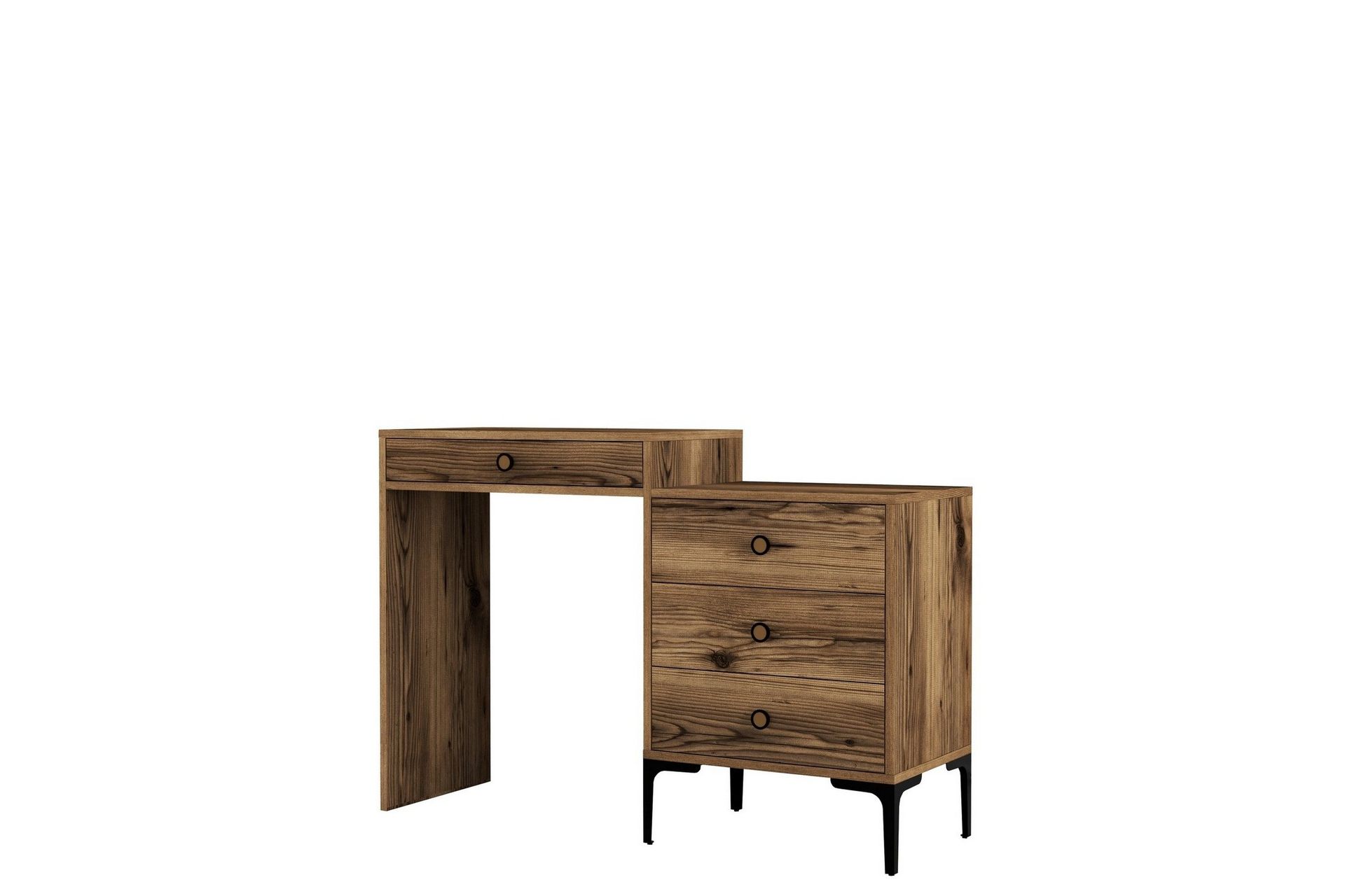 Ameias Sminkebord 124x84,7 cm Brun - Hanah Home