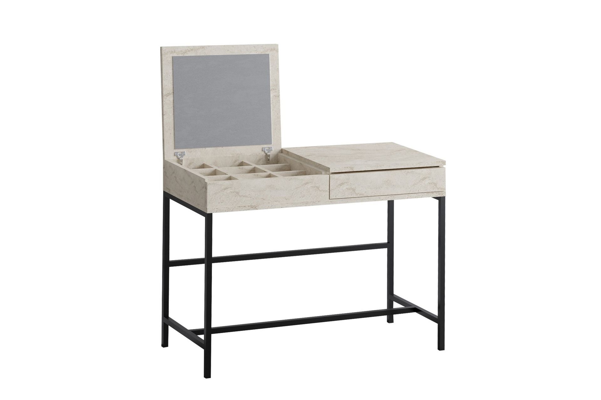 Achberg Sminkebord 100 cm - Beige - Møbler - Bord - Sminkebord & toalettbord