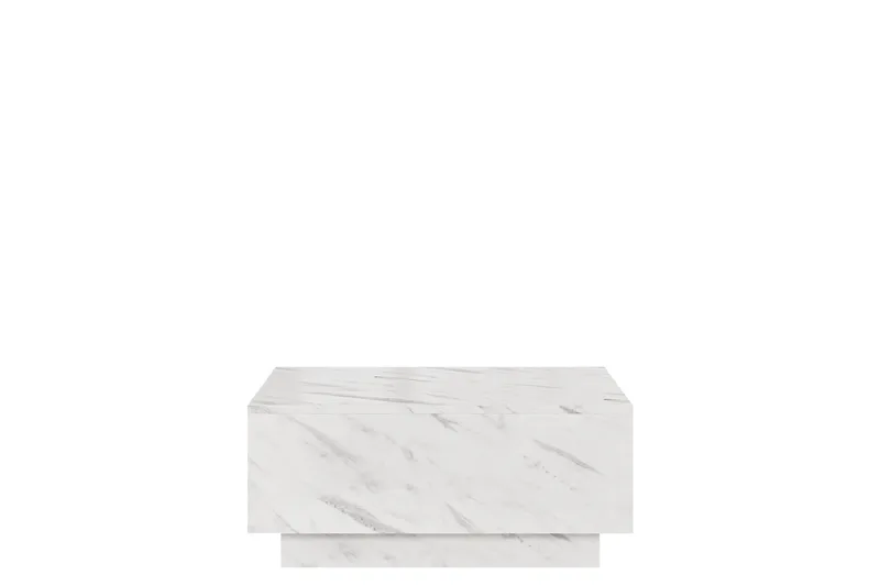 Adrianah Sofabord 90 cm, Hvit