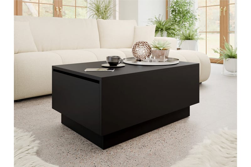 Adrianah Sofabord 90 cm - Svart - Møbler - Bord - Sofabord