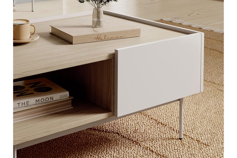 Akansh Sofabord 97 cm - Beige - Møbler - Bord - Sofabord