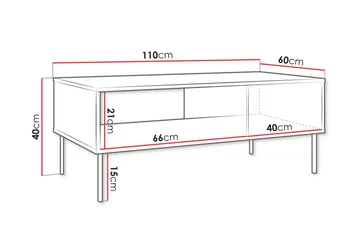 Akiko Sofabord 110 cm - Grønn - Møbler - Bord - Sofabord